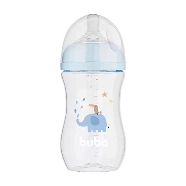 Buba Mamadeira Easy Flow Anticólica Elefante Azul 270ml