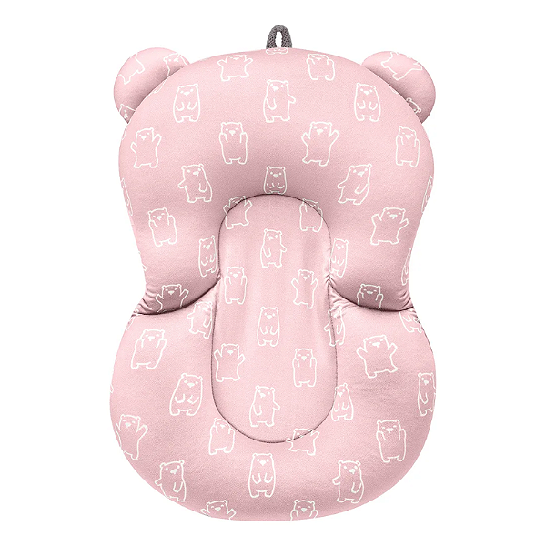 Buba Almofada de Banho para Bebê Ursinho Rosa
