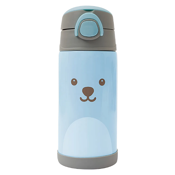 Buba Garrafinha Térmica Parede Dupla Gumy Ursinho Azul