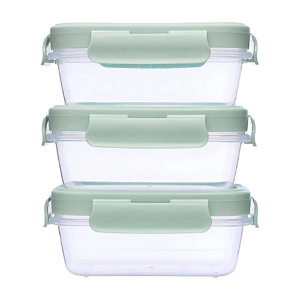 Buba Kit 3 Potinhos Herméticos Verde