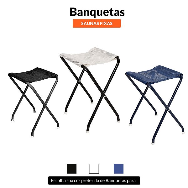 Banqueta para sauna fixa