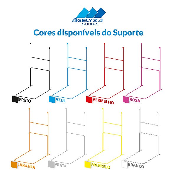 Suporte Móvel para Saunas