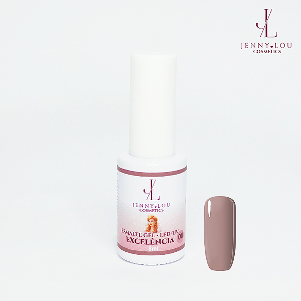Esmalte em Gel Led/UV Excelência 8ml Jenny Lou Cosmetics