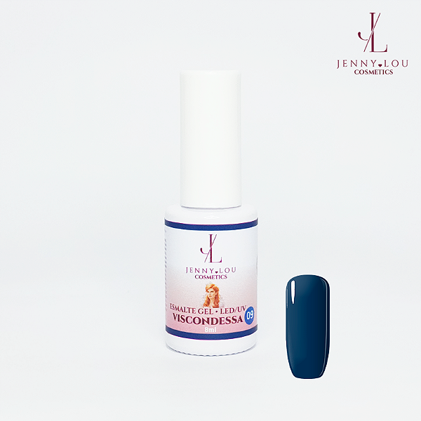Esmalte em Gel Led/UV Viscondessa 8ml Jenny Lou Cosmetics