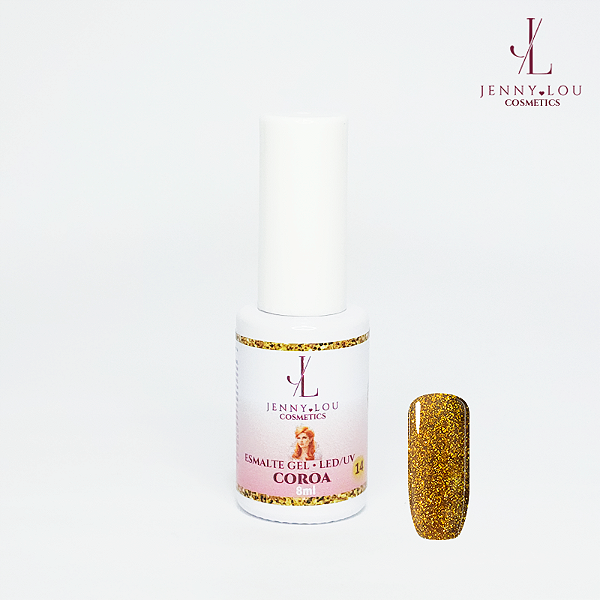 Esmalte em Gel Led/UV Coroa 8ml Jenny Lou Cosmetics