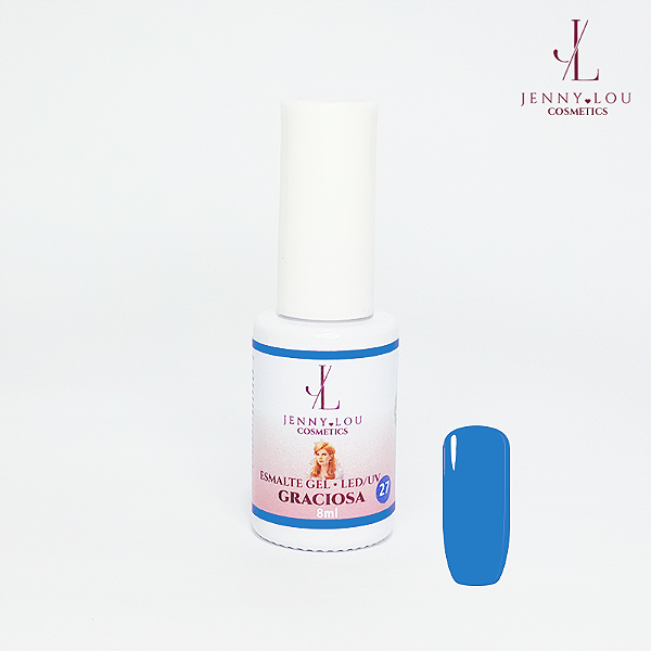 Esmalte em Gel Led/UV Graciosa 8ml Jenny Lou Cosmetics
