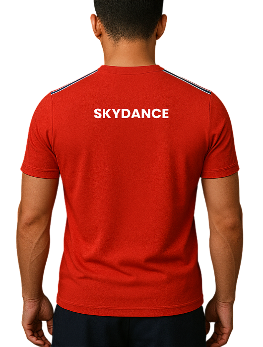 Camiseta SKYDANCE Vermelha Uniforme SKYFIT Unissex