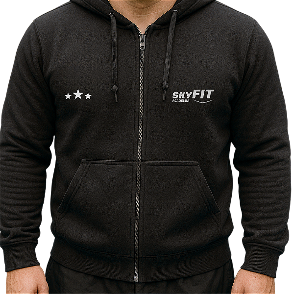Blusa Moletom PRETO Uniforme SkyFIT ALUNOS Unissex