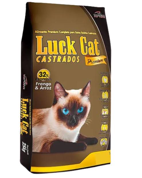 Saco Ração Luck Cat Castrado Frango e Arroz 10KG