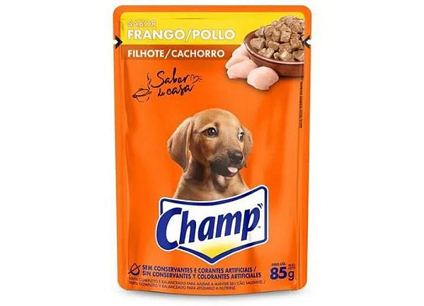 Sachê Champ para Cães Filhote Frango 85g