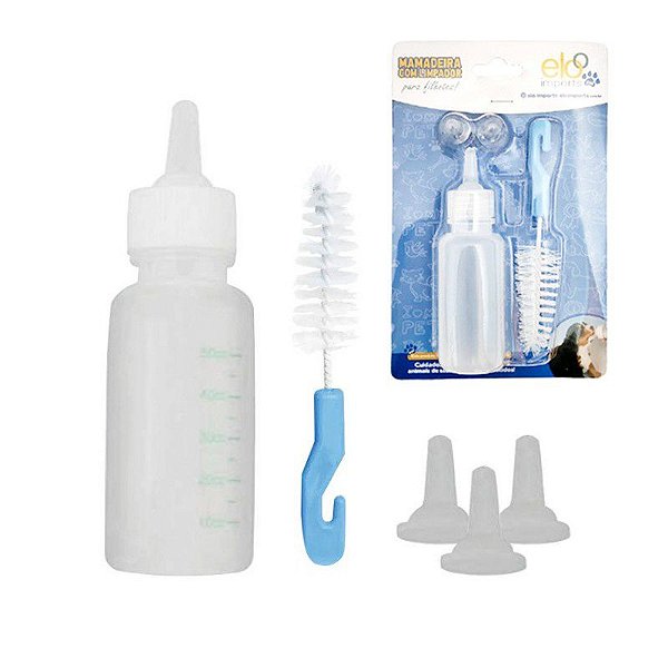 Mamadeira com Limpador para Cachorro 120ml