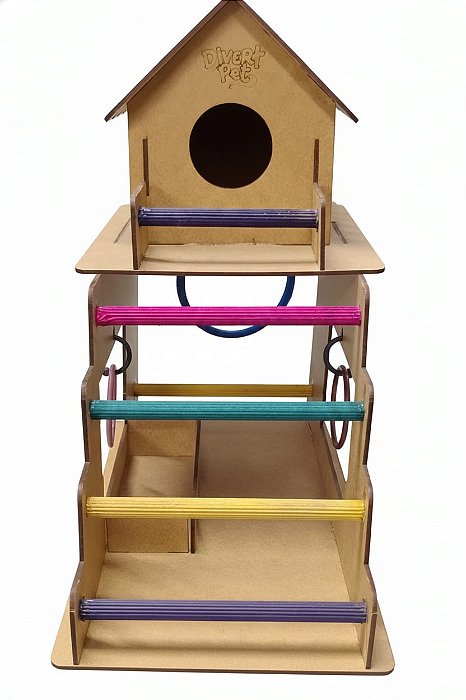 Casinha para Passaros Duplex Luxo