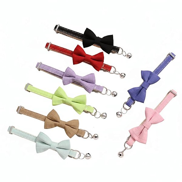 Coleira Xadrez com Pingente para Gato