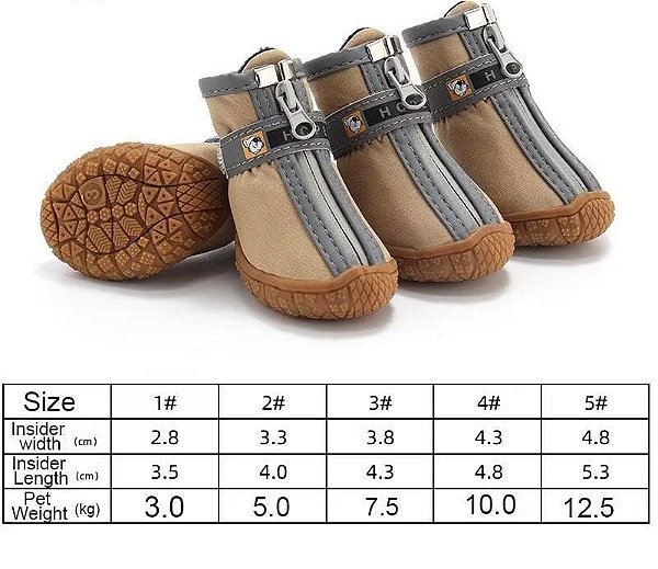 Sapatos Impermeáveis ​​para Cães de Estimação