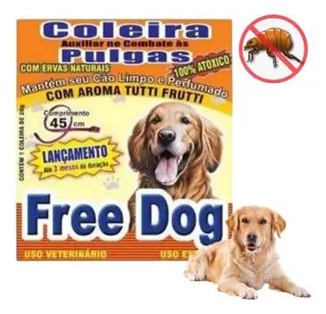 Coleira Auxiliar a Pulgas Free Dog