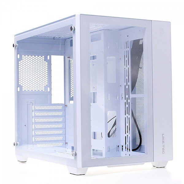 GABINETE GAMER ATX ZEUS V2 SNOW FRONTAL VIDRO LIKETEC