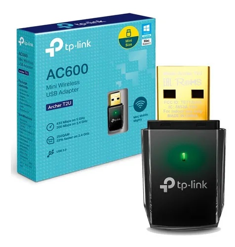 ADAP WIFI USB Dual Band AC600 T2U MINI TP-LINK