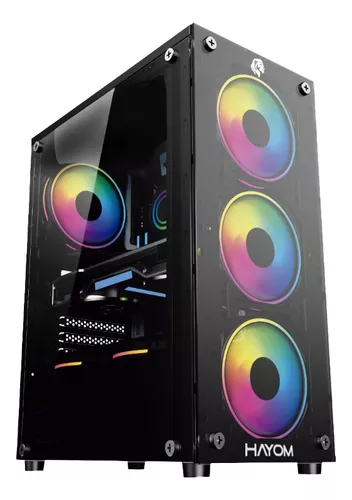 GABINETE GAMER GB1749 4 FAN RGB HAYOM
