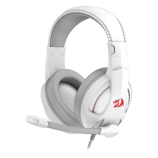 HEADSET P2+USB GAMER CRONUS RGB H211W BCO REDRAGON
