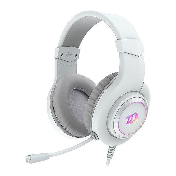 HEADSET GAMER USB HYLAS RGB BCO H371W-RGB REDRAGON