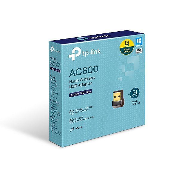 ADAP WIFI USB DUAL BAND AC600 T2U NANO TP-LINK