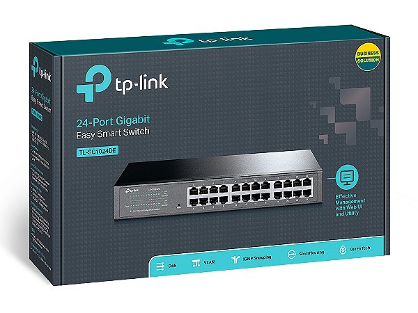 SWITCH 24P GIGABIT TL-SG1024DE(UN) GERENCIAVEL TP-LINK