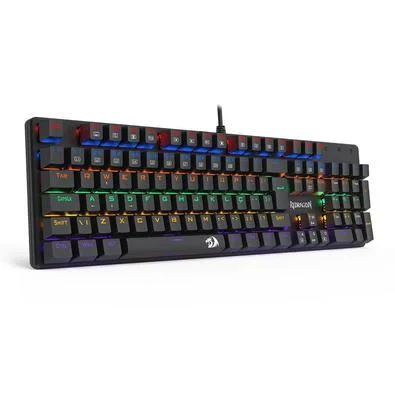 TECLADO MEC VALHEIM RAINBOW PTO S. AZUL K608 REDRAGON
