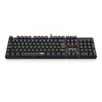 TECLADO MEC VALHEIM RAINBOW PTO S. MARROM K608 REDRAGON