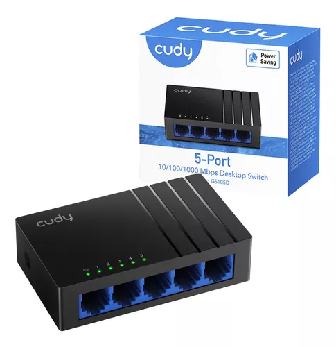SWITCH 5P GIGABIT 10/100/1000 GS105D CUDY
