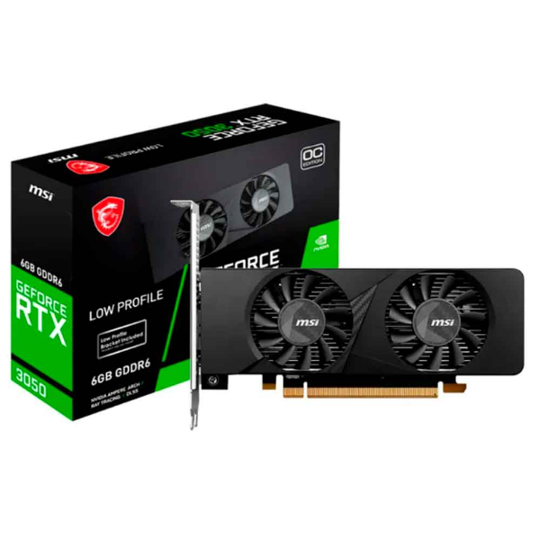 PLACA DE VIDEO 6GB NV RTX 3050 GDDR6 LP 912-V812-023 MSI