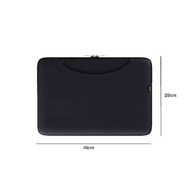 CAPA CASE NOTEBOOK BOLSO FRONTAL 15,6" PRETO RELIZA