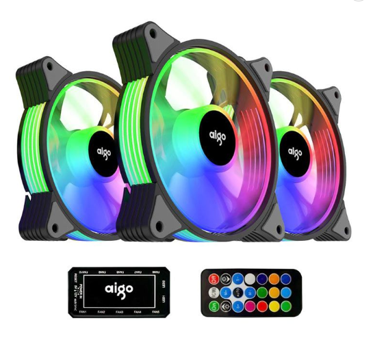 KIT 3x FAN 120MM ARGB SILVERLINE AG-SILVERLINE3X1-BK ACEGEEK
