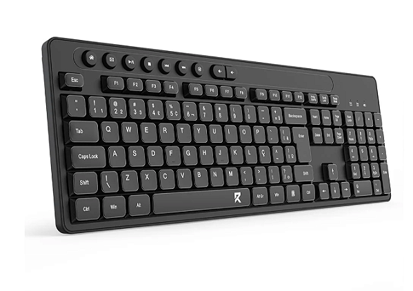 KIT TECLADO + MOUSE S/ FIO BS-7094 PRETO REDRAGON