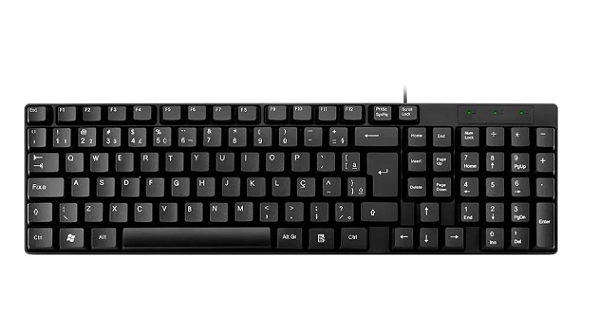 TECLADO USB SLIM TF100 TC193PU PTO MULTI