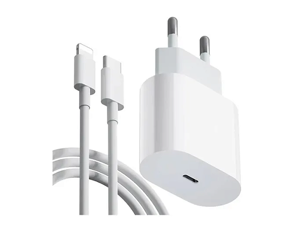 CARREGADOR USB C 20W COM CABO 1M