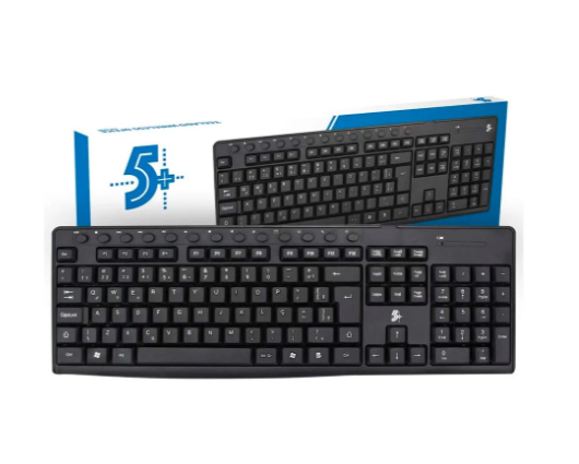 TECLADO S/ FIO OFFICE 015-0081 5+