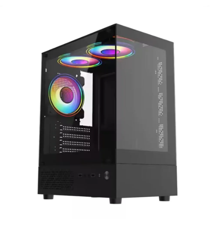 GABINETE MATX 3X FAN RGB QUASAR CRYPTON