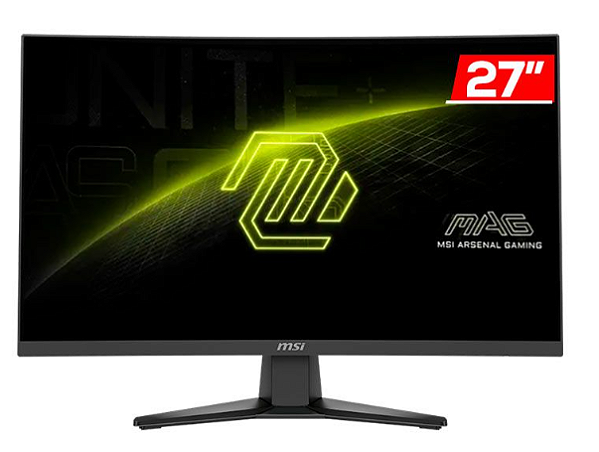 MONITOR 27" LED CURVO MAG 275CQF E18 WQHD 180HZ 9S6-3CE91H-004 MSI
