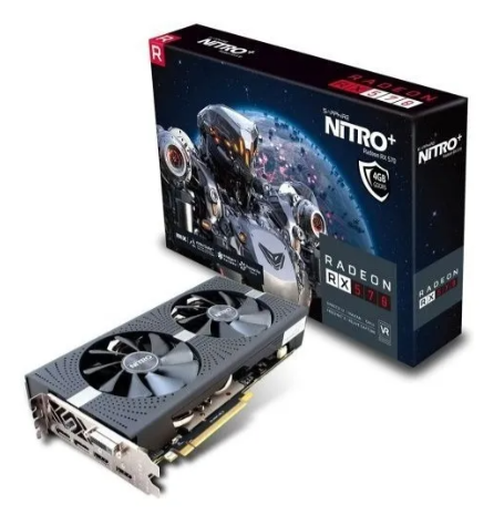 PLACA DE VIDEO 4GB AMD RX 570 4GB SAPPHIRE USADA