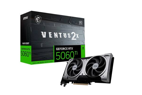 PLACA DE VIDEO 16GB NV RTX 5060TI 128BITS VENTUS 3X OC 912-V812-078 MSI