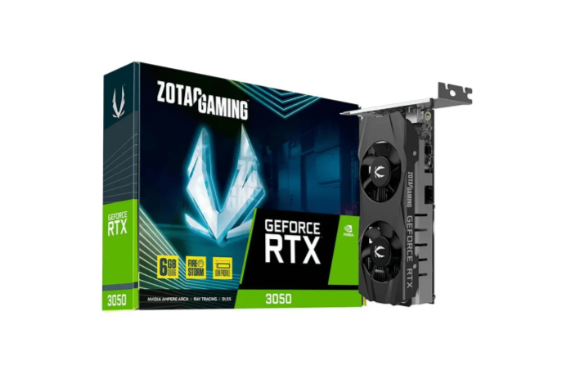 PLACA DE VIDEO 6GB NV RTX 3050 96BITS TWIN EDGE OC ZT-A30510H-10L ZOTAC