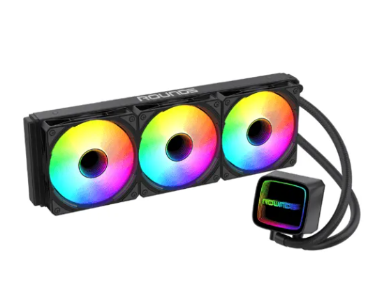 WATER COOLER 360MM ARGB EURUS BLACK TDP300W ROUND5