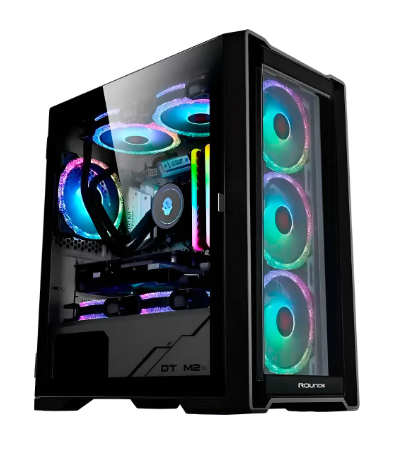GABINETE GAMER MATX ASTRA S/ FAN PRETO ROUND5