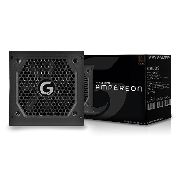 FONTE ATX 500W AMPEREON 80+ BRONZE BRX