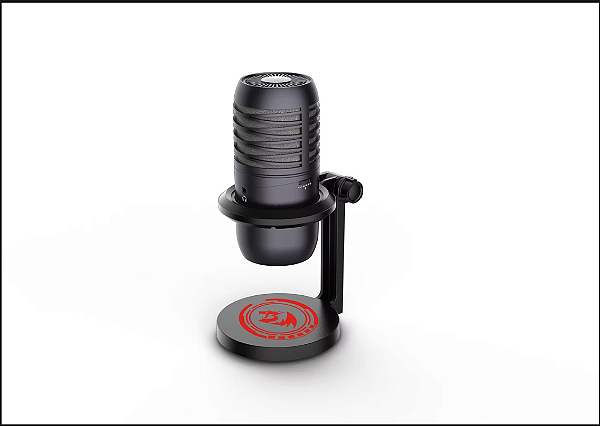 MICROFONE GAMER USB CONDENSADOR NEBULA PRETO GM211 REDRAGON