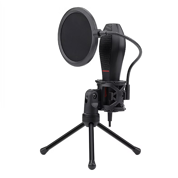 MICROFONE GAMER STREAMER GM200-1 QUASAR 2 REDRAGON