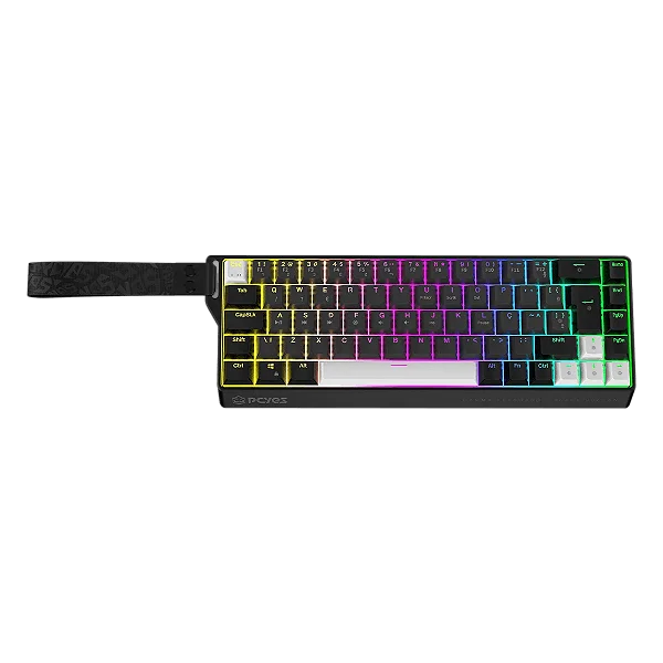 TECLADO MAGNETICO USB GAMMA BLACK VULCAN 8000HZ RGB PCYES