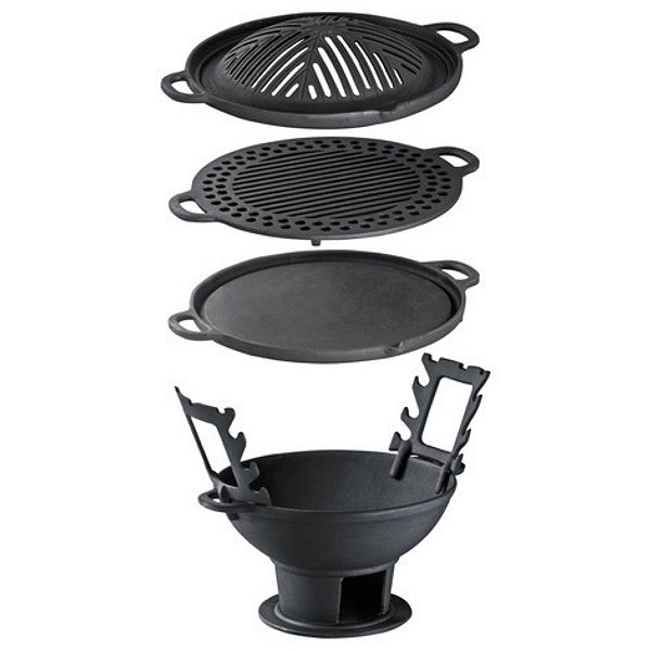 Churrasqueira Completa de Ferro Fundido Gengin Skan 32cm