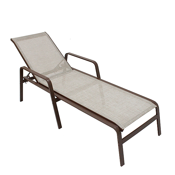 Espreguiçadeira para Piscina em Aluminio Tela Sling Lótus Premium