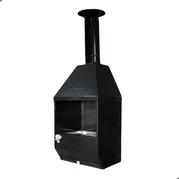 Churrasqueira de Parede Wall Vesuvio Vulkania Grelhas Grill Inox Porta Espetos e Abridor de Bebidas